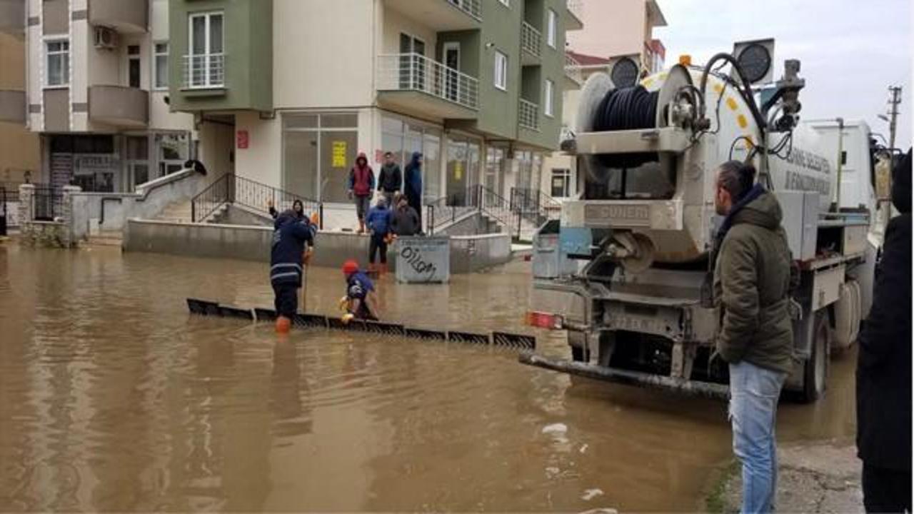 Edirne'deki kuvvetli sağanak