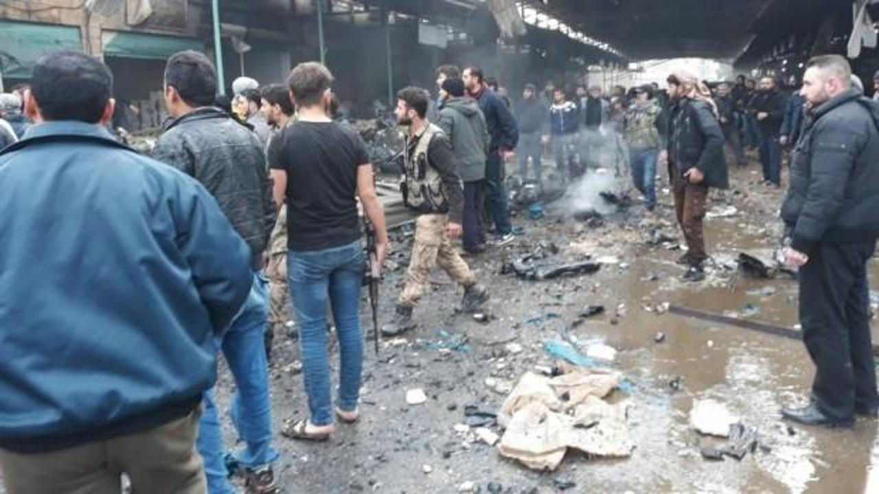 Afrin’de halk pazarına bombalı saldırı! Ölüler var