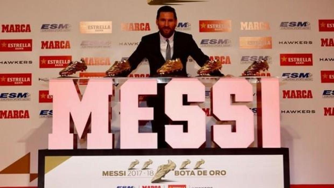 Messi 'Altın Ayakkabı' ödülünü aldı!