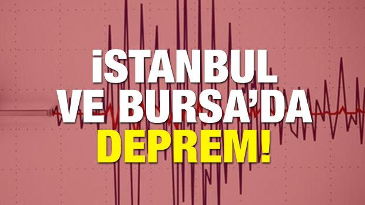 Marmara'da şiddetli deprem! İstanbul ve Bursa sallandı!