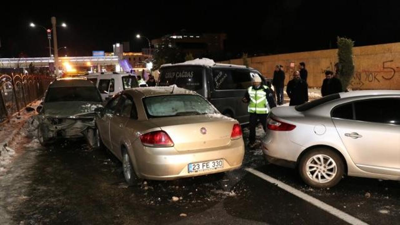 Elazığ'da zincirleme trafik kazaları: 10 yaralı