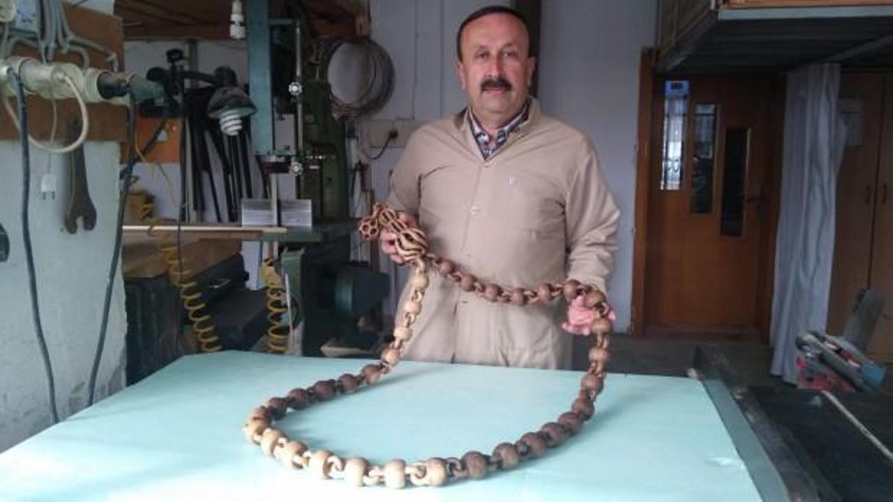 D&uuml;nyada tek! Ceviz ağacından &ouml;yle bir şey yaptı ki