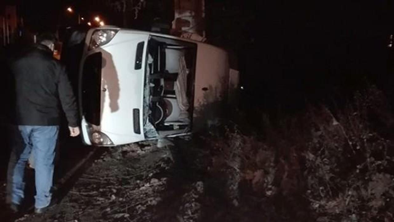 K&ouml;peğe &ccedil;arpmamak i&ccedil;in manevra yapınca...