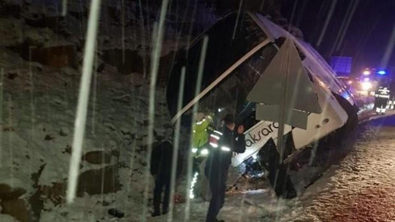 Konya'da otobüs kazası: Çok sayıda yaralı var