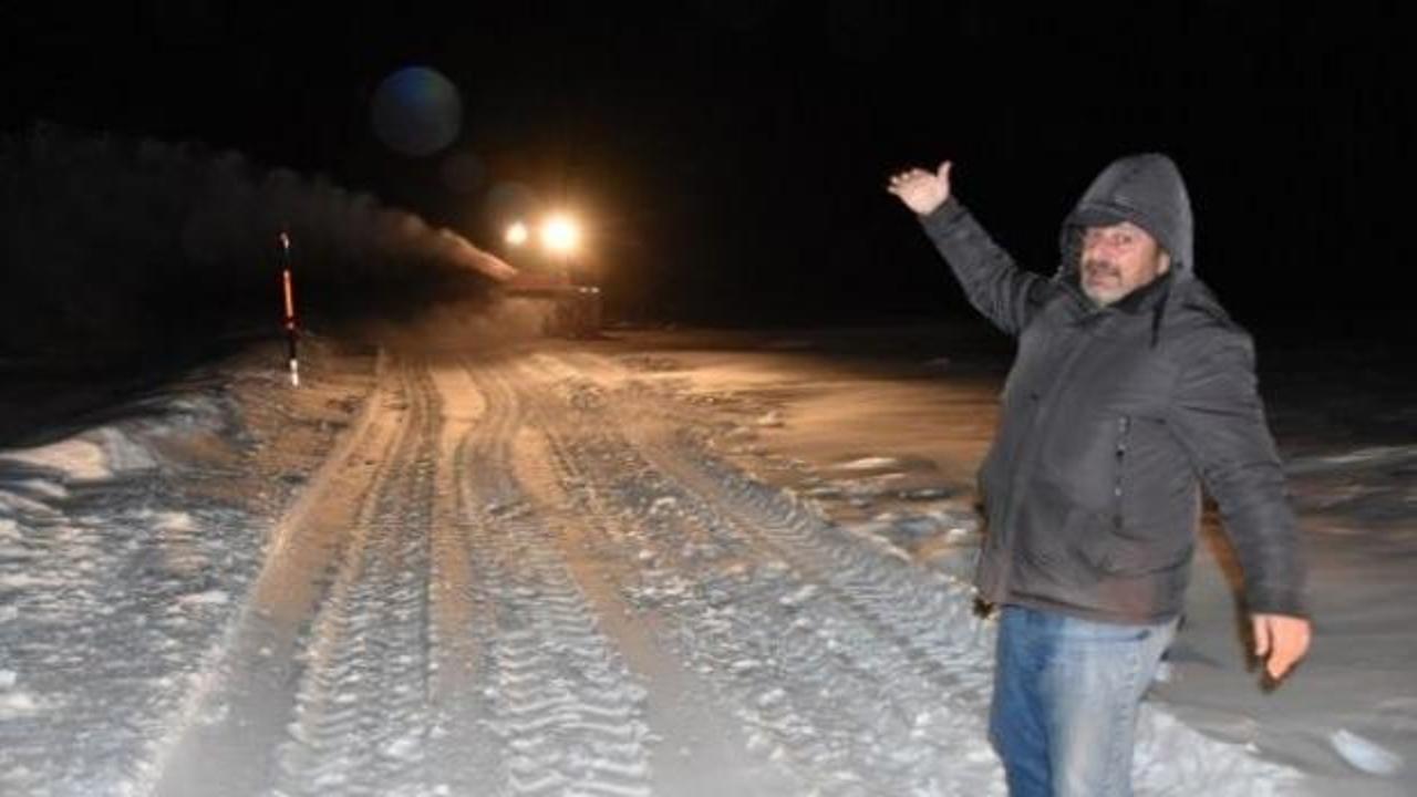 Kars’ta bir kişi donmaktan son anda kurtuldu