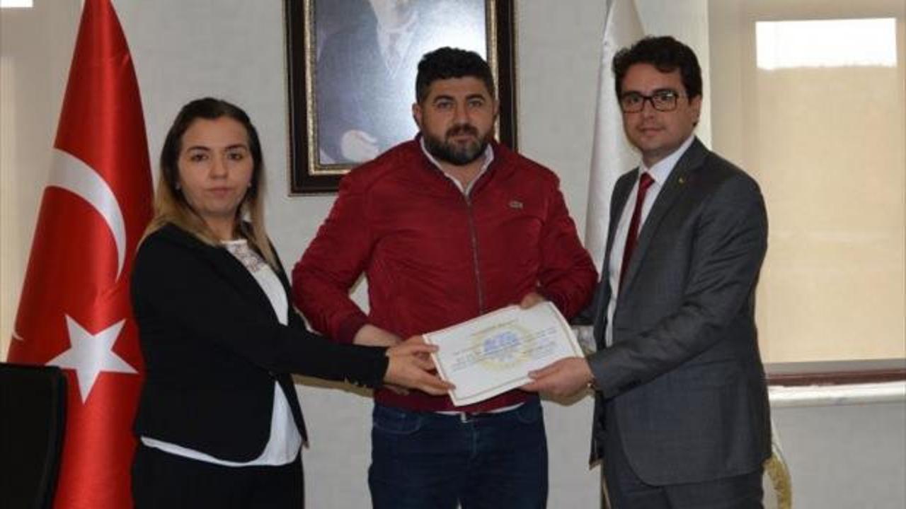 Karaman'da galericiler sertifika aldı