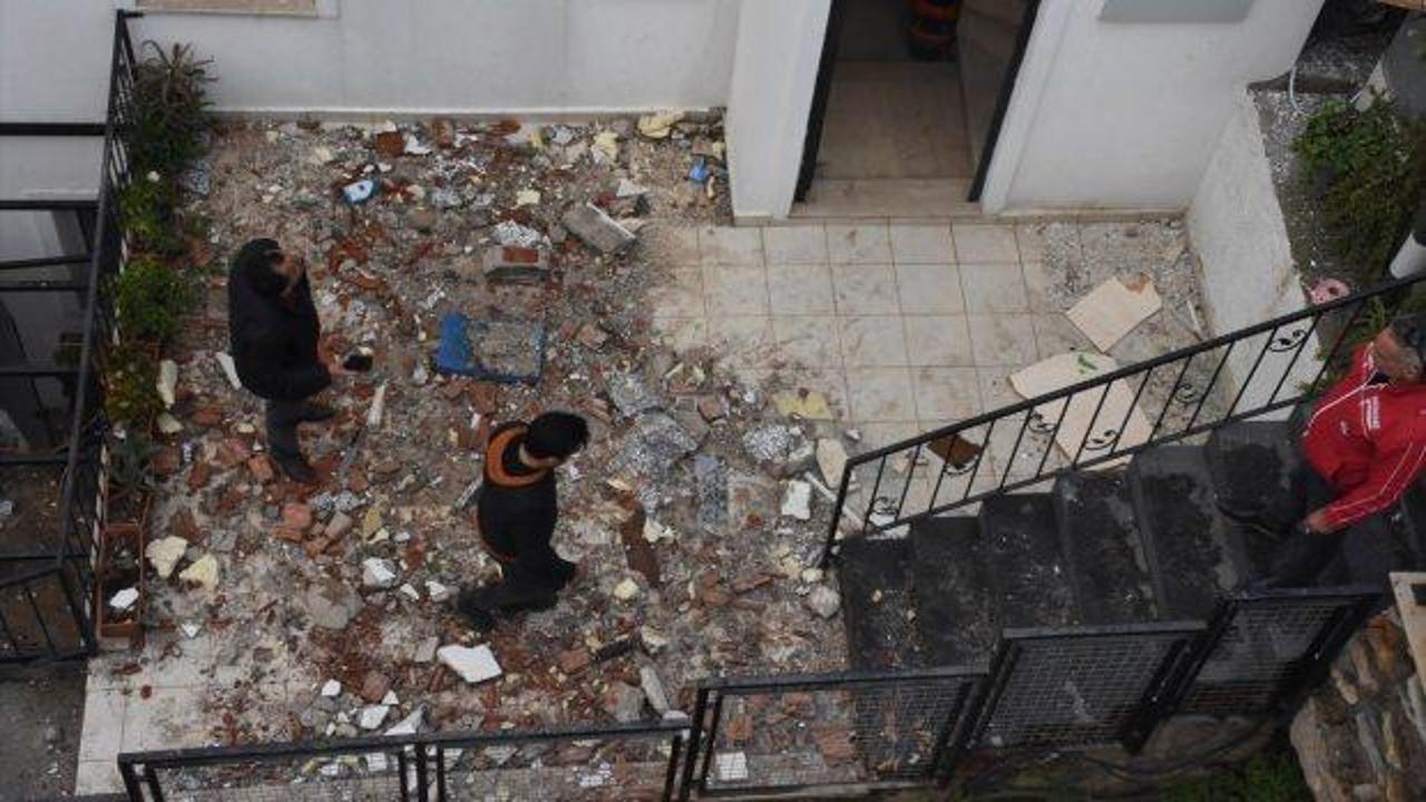 Bodrum'da buzdolabı patlayan evde hasar oluştu
