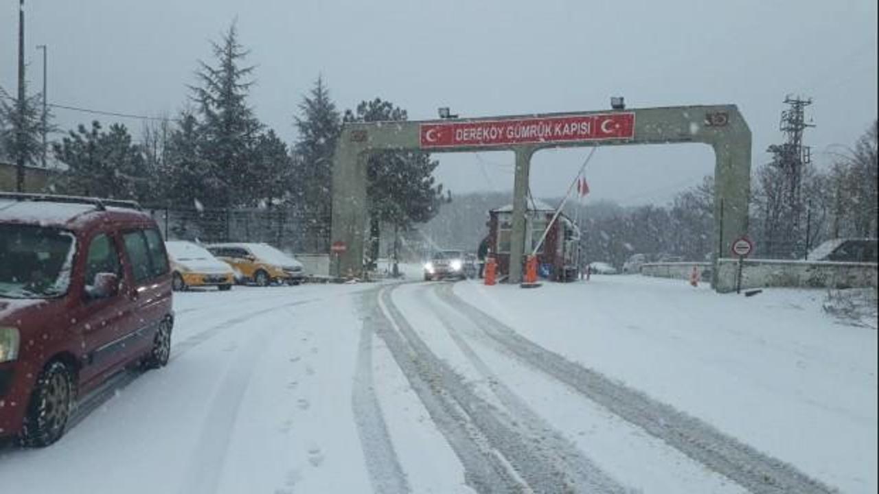 Kar yağışı Bulgaristan’dan Trakya’ya giriş yaptı