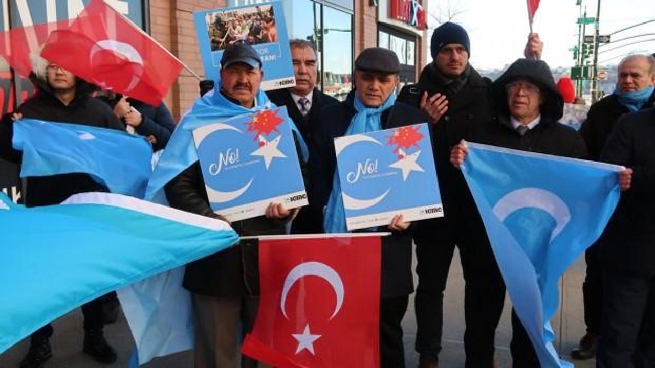 New York'ta Doğu Türkistan protestosu