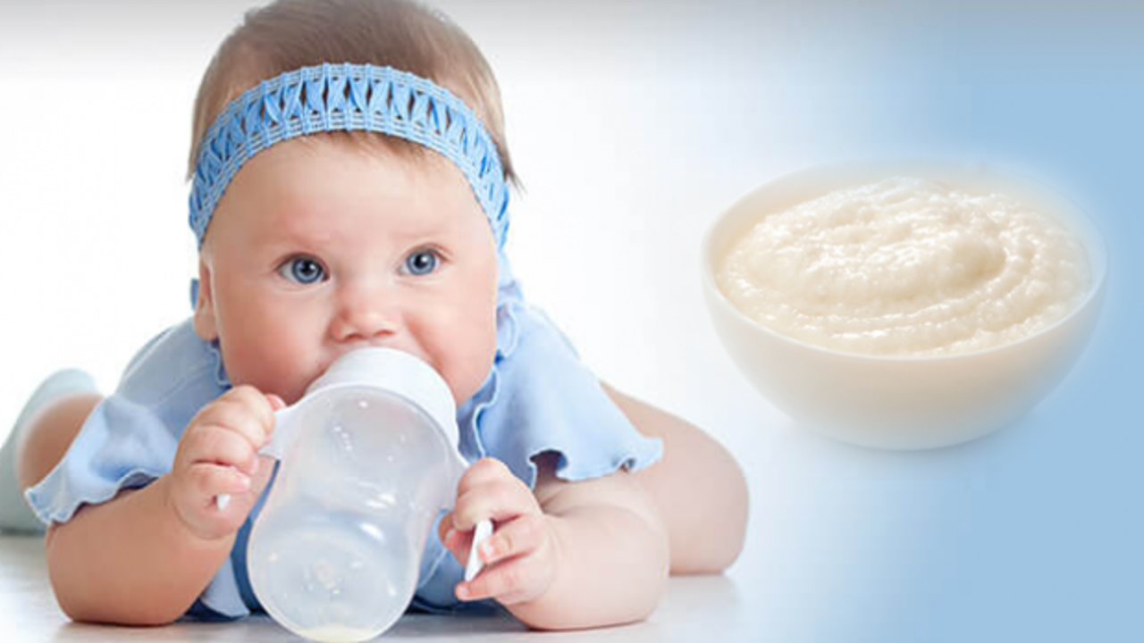Bebekler için kolay pirinç unlu mama tarifi! 6 aylık bebek muhallebisi nasıl yapılır?