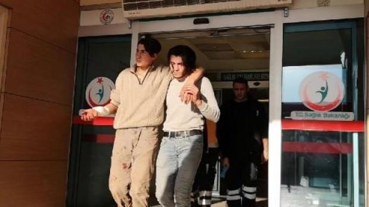 Testereli saldırgan &ccedil;obanı yaraladı 