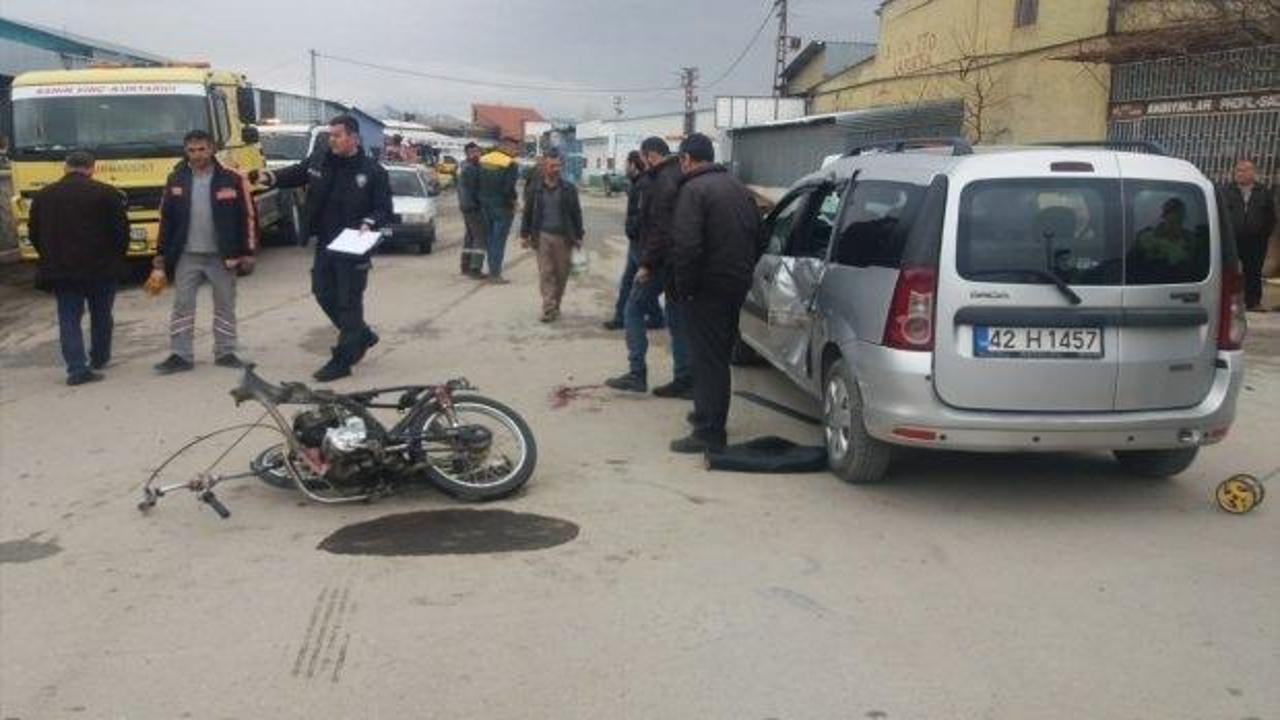 Beyşehir'de trafik kazası: 1 yaralı