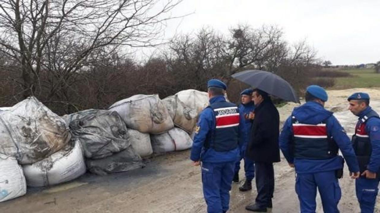 Çerkezköy'de 29 çuval 'kimyasal atık' çevreye atıldı iddiası