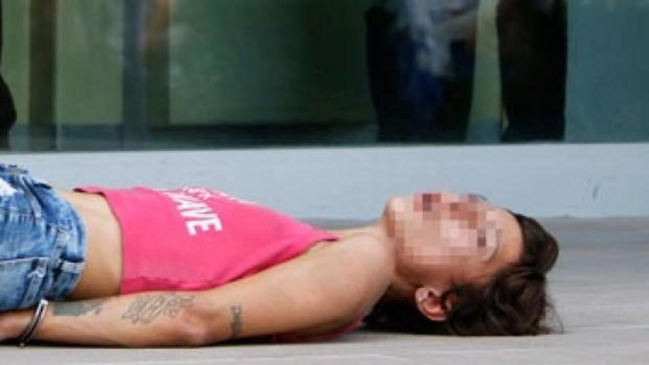 ATM'yi tekmeleyen kadın g&ouml;zaltına alındı