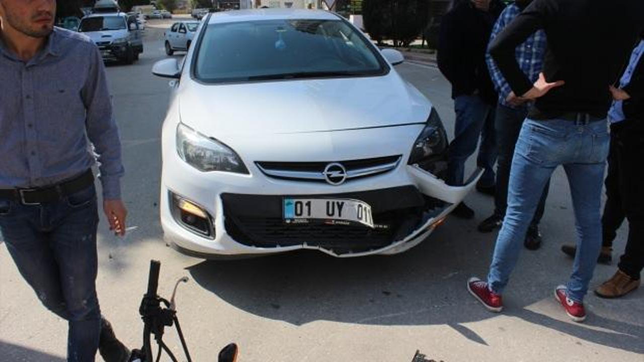 Adana'da trafik kazası: 1 yaralı