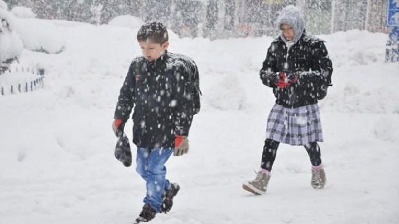 Eğitime kar engeli! Şehirde yarın okullar tatil edildi