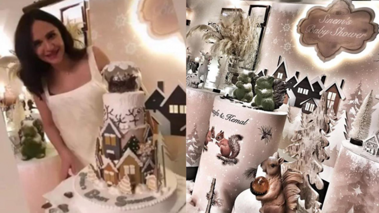 Oyuncu Sinem Uslu Babyshower partisi d&uuml;zenledi!