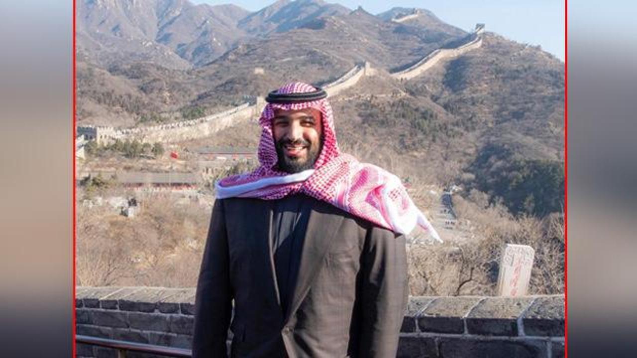 Veliaht Prens bin Selman'dan Çin Seddi hatırası: Bir de beni tek çek