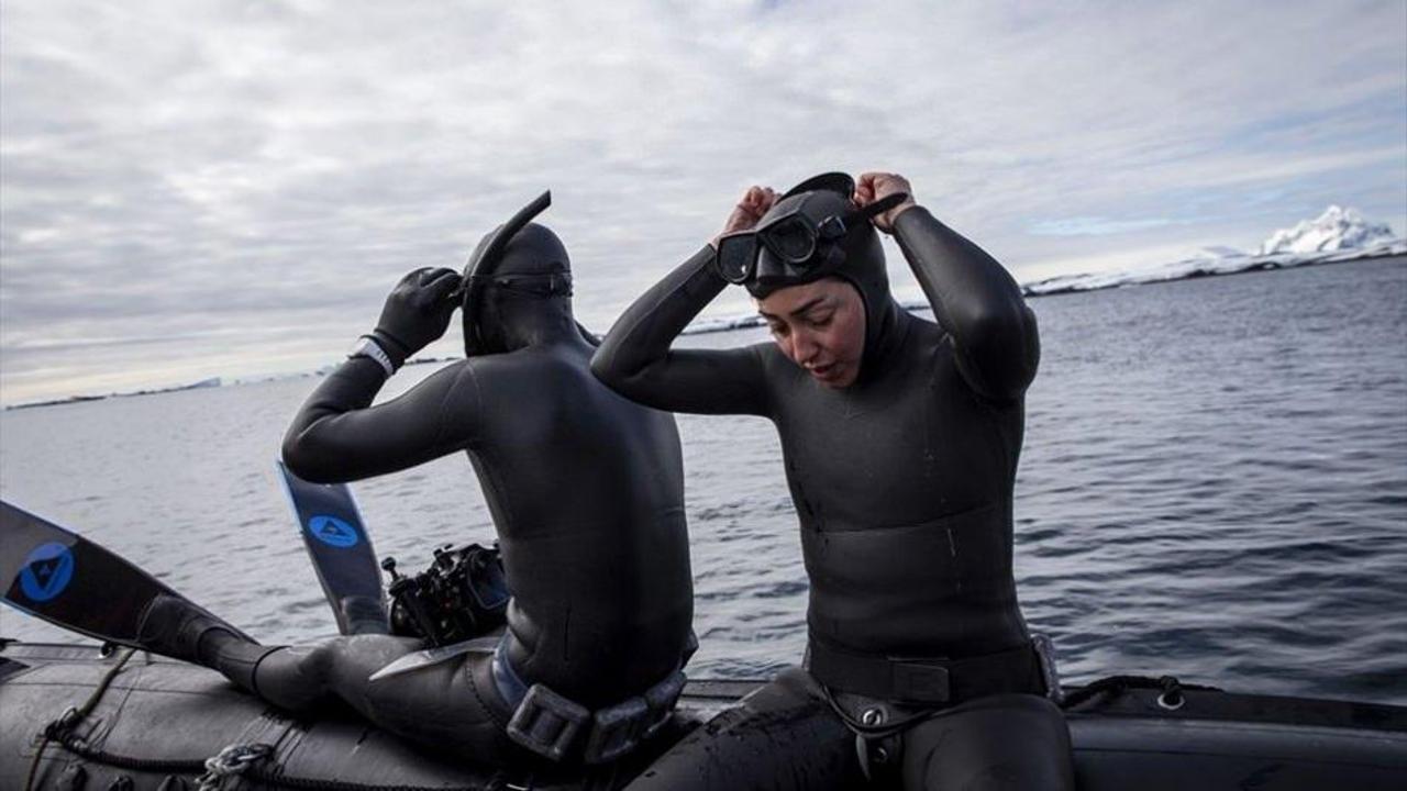 Milli sporcu Şahika Ercimen'den anlamlı dalış!