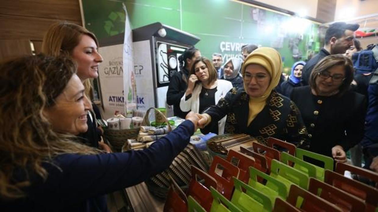 Emine Erdoğan Gaziantep'te Atıkmatik kullandı