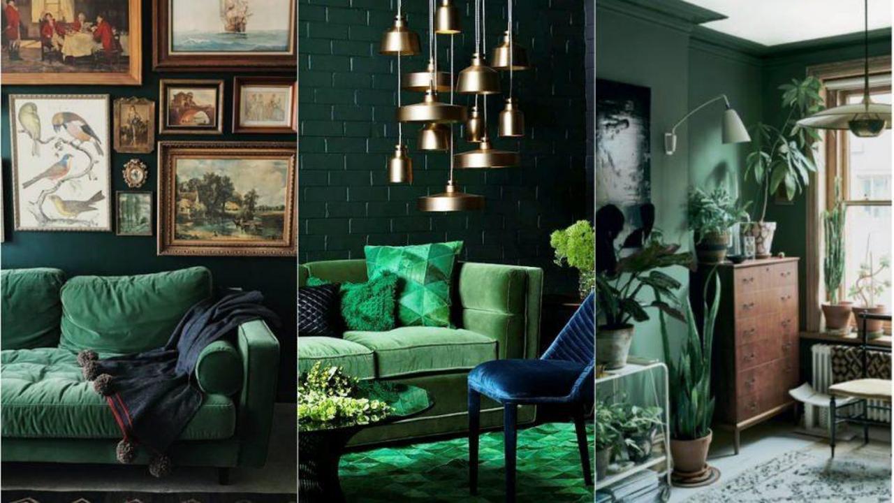 Ev dekorasyonunda su yeşili modası