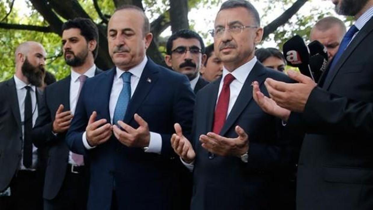 Fuat Oktay ve Bakan Çavuşoğlu El Nur Camisi'ni ziyaret etti