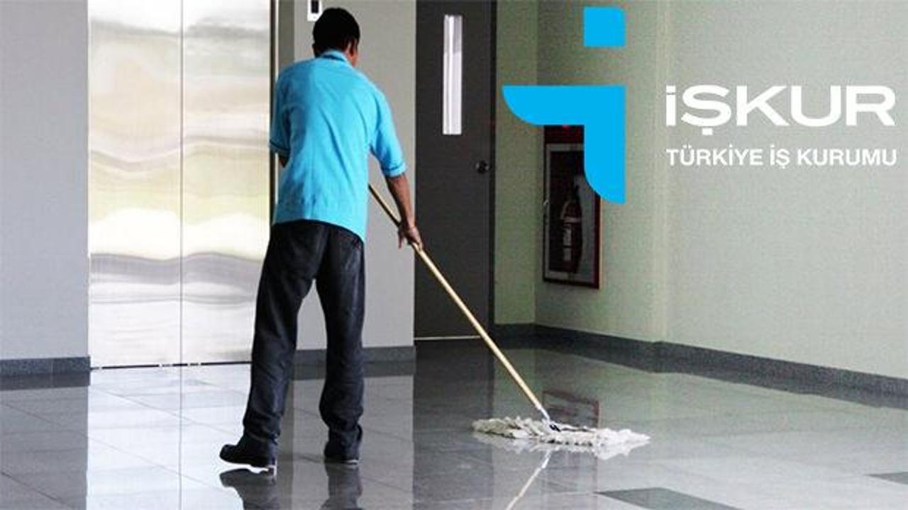İŞKUR'dan ilkokul mezunu temizlik görevlisi alımı! Başvuru ekranı ve şartları