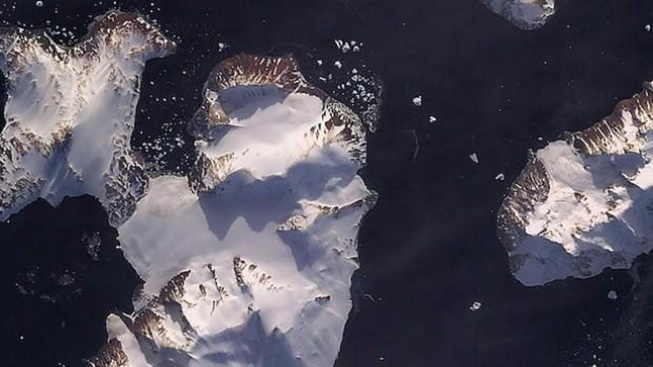 Türk üssünün bulunduğu ada uzaydan görüntülendi