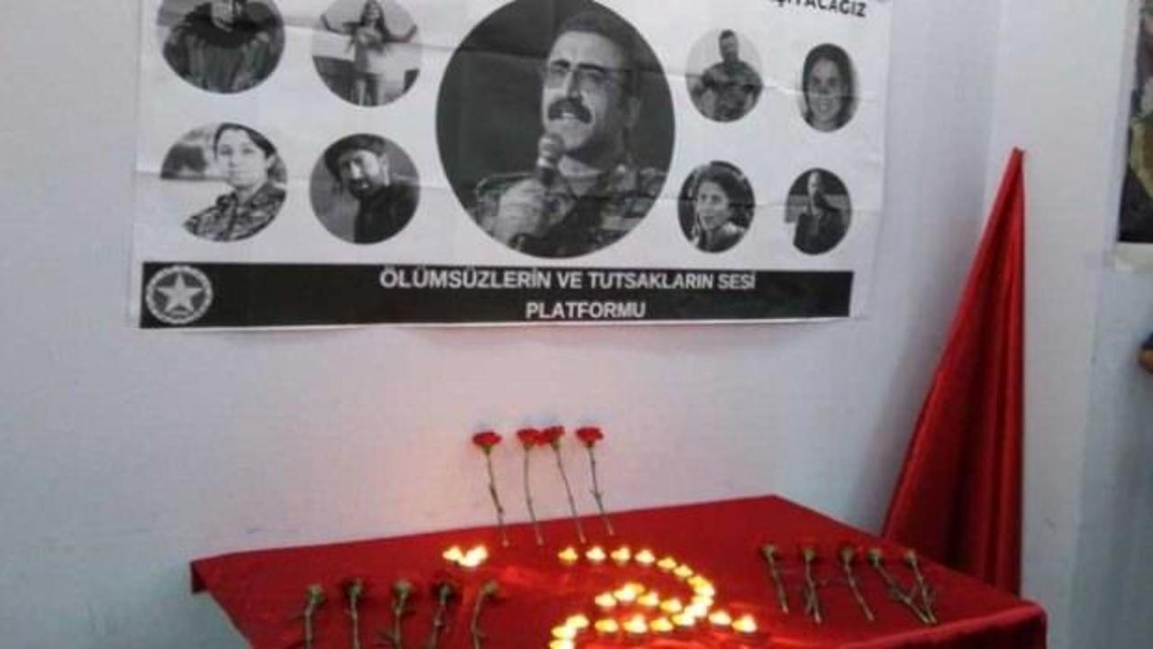 Öldürülen terörist için HDP binasında anma töreni düzenlendi