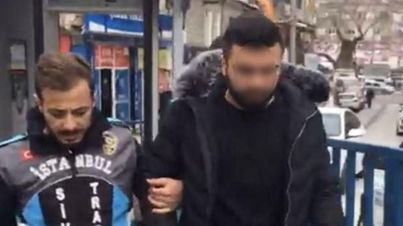 'Tek teker' trafik magandası gözaltına alındı