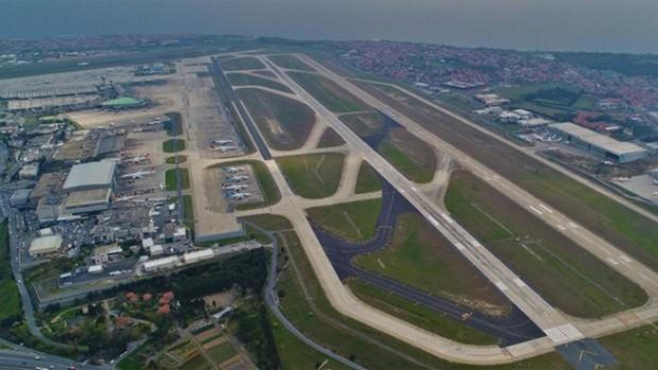 Atatürk Havalimanı'nın boş hali havadan görüntülendi