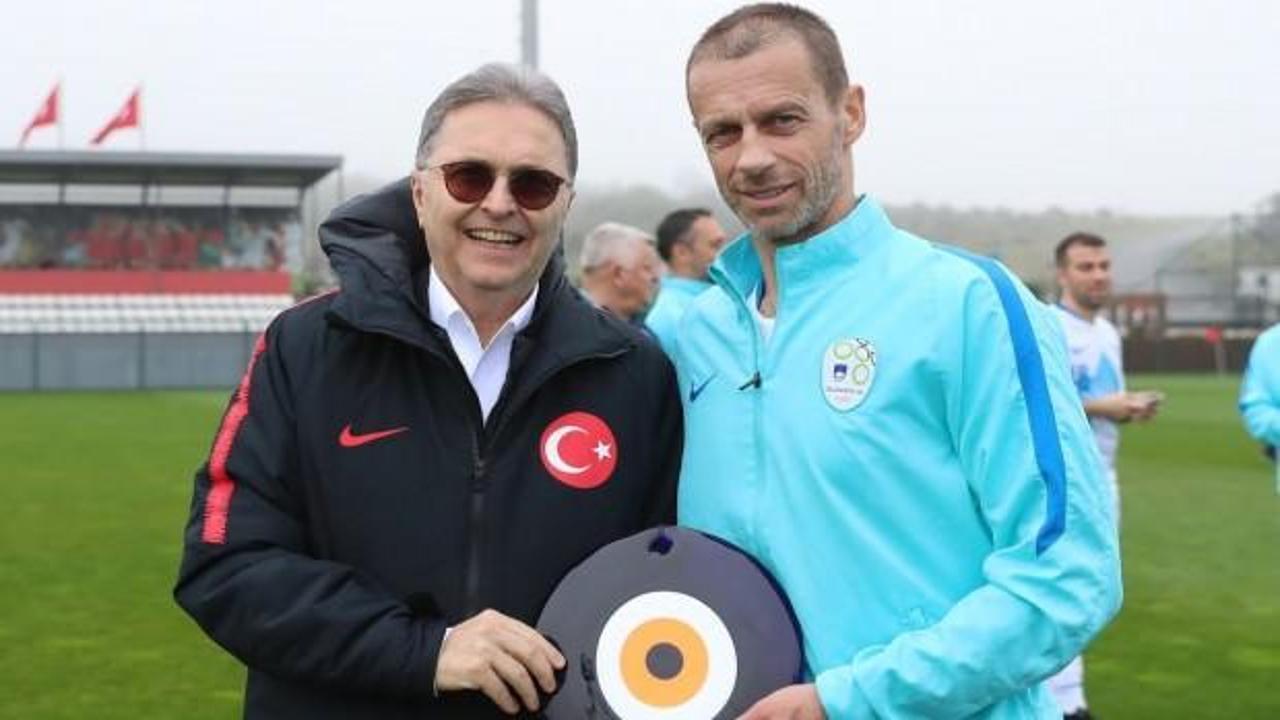 UEFA Başkanı Ceferin'den TFF'ye ziyaret