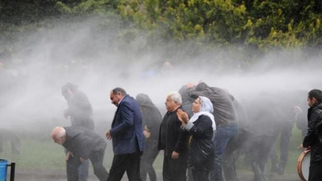HDP'lilerden provokasyon! Polis müdahale etti