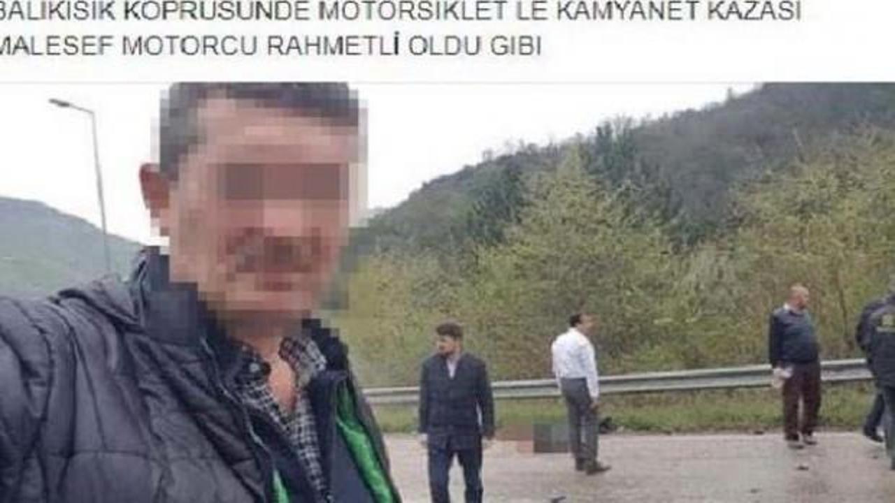 İnsanlık ölmüş ! Kazada ölen kişiyle selfie yaptı