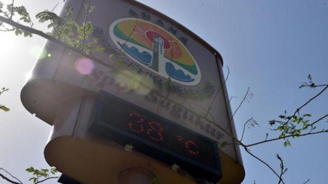 Adana'da termometreler 38 dereceyi gösterdi
