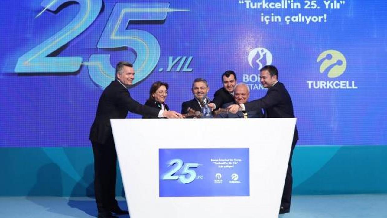 Borsa İstanbul’da Gong “Turkcell’in 25. Yılı” için çaldı