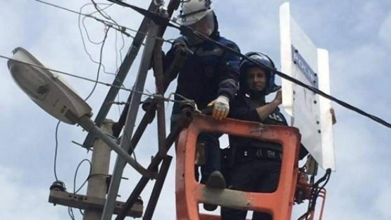 Diyarbakır'da elektrik ekipleri polis korumasında çalıştı