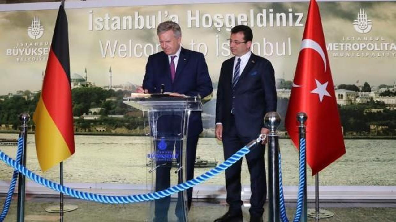 Eski Almanya Cumhurbaşkanı Wulff'tan İBB'ye ziyaret