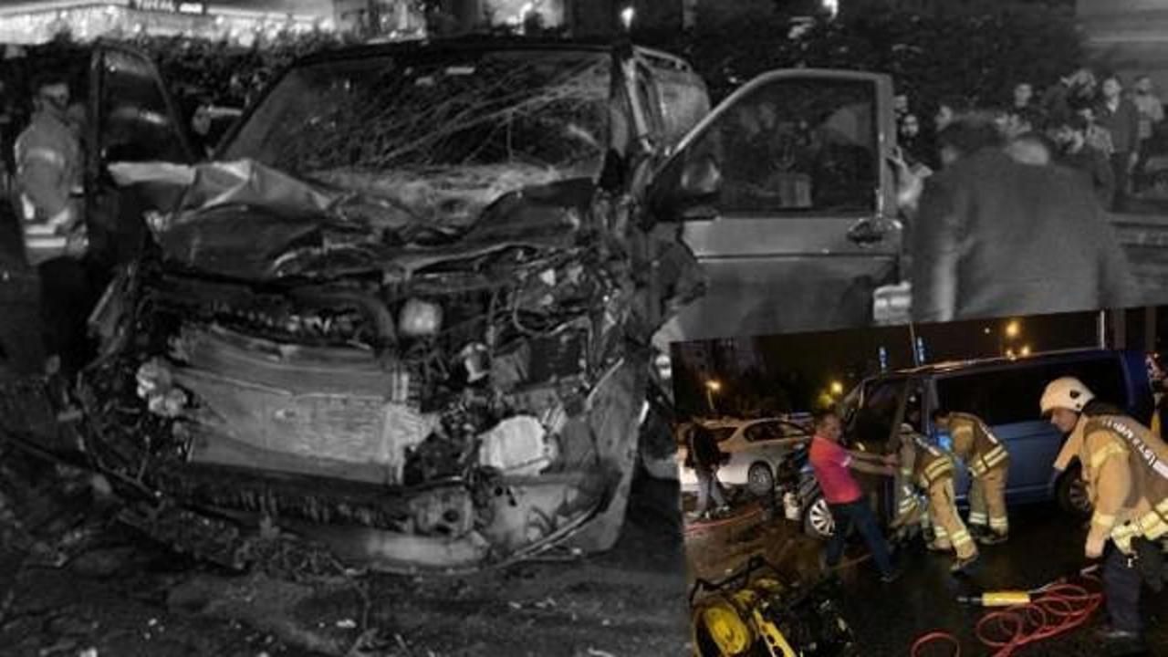 İstanbul'da yürekleri ağza getiren kaza... 12 araç karıştı!