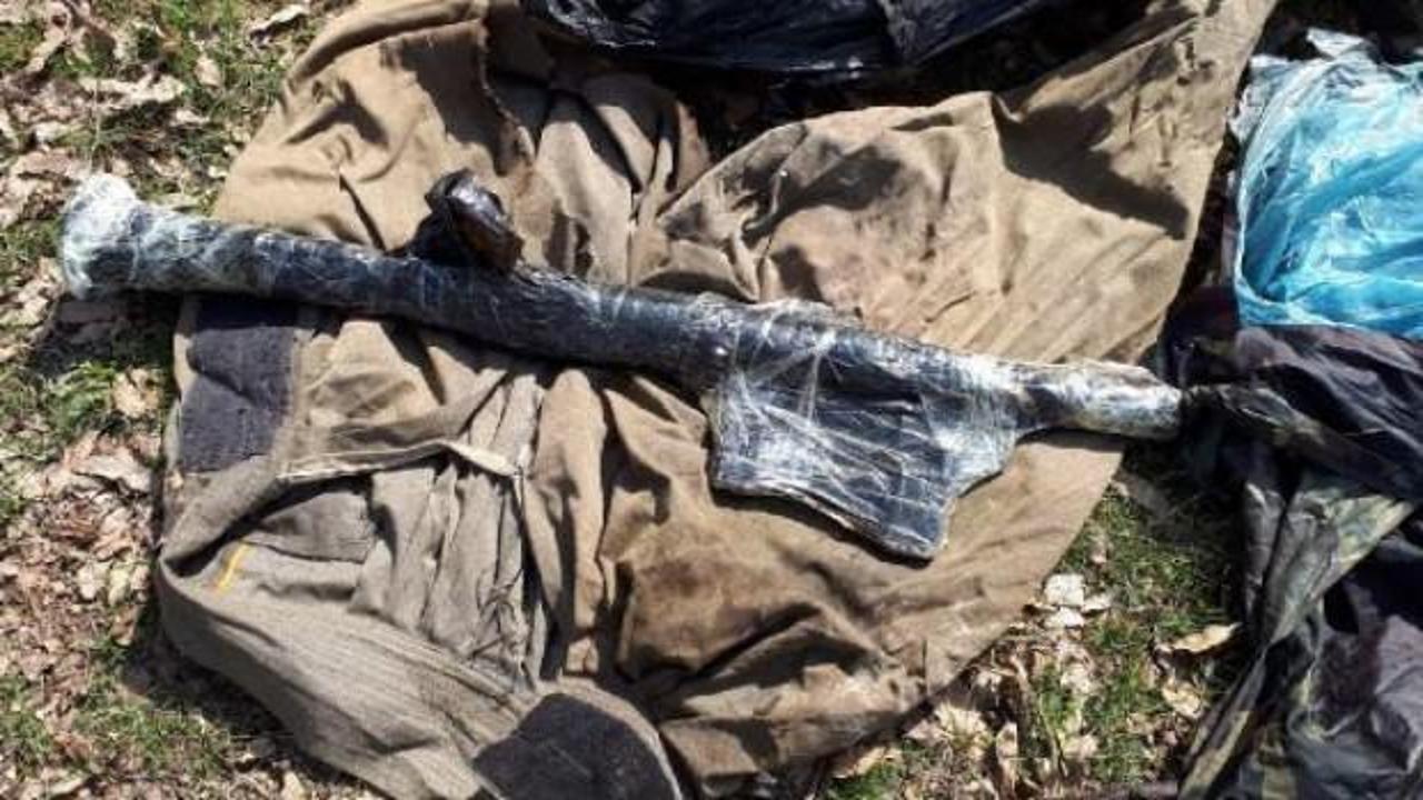 PKK'ya ait patlayıcı ve roketatar ele geçirildi