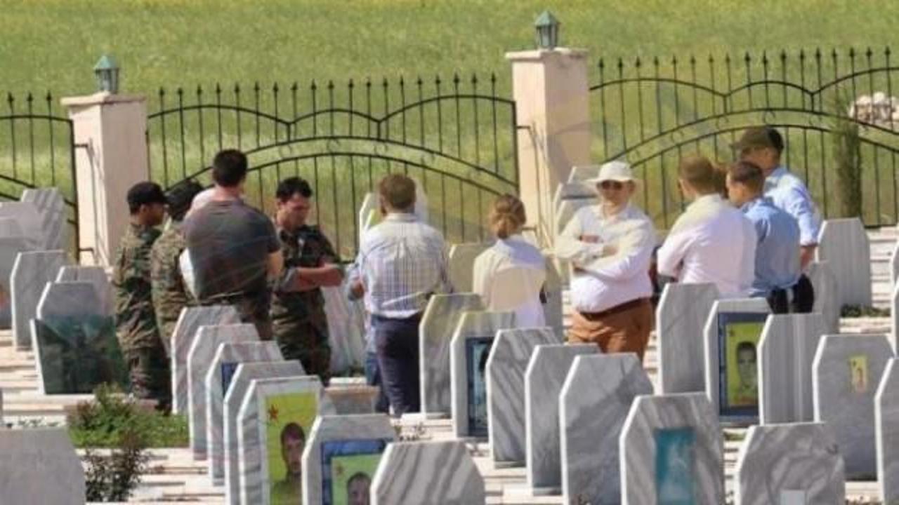 İngilizlerden PKK/YPG mezarlarına skandal ziyaret