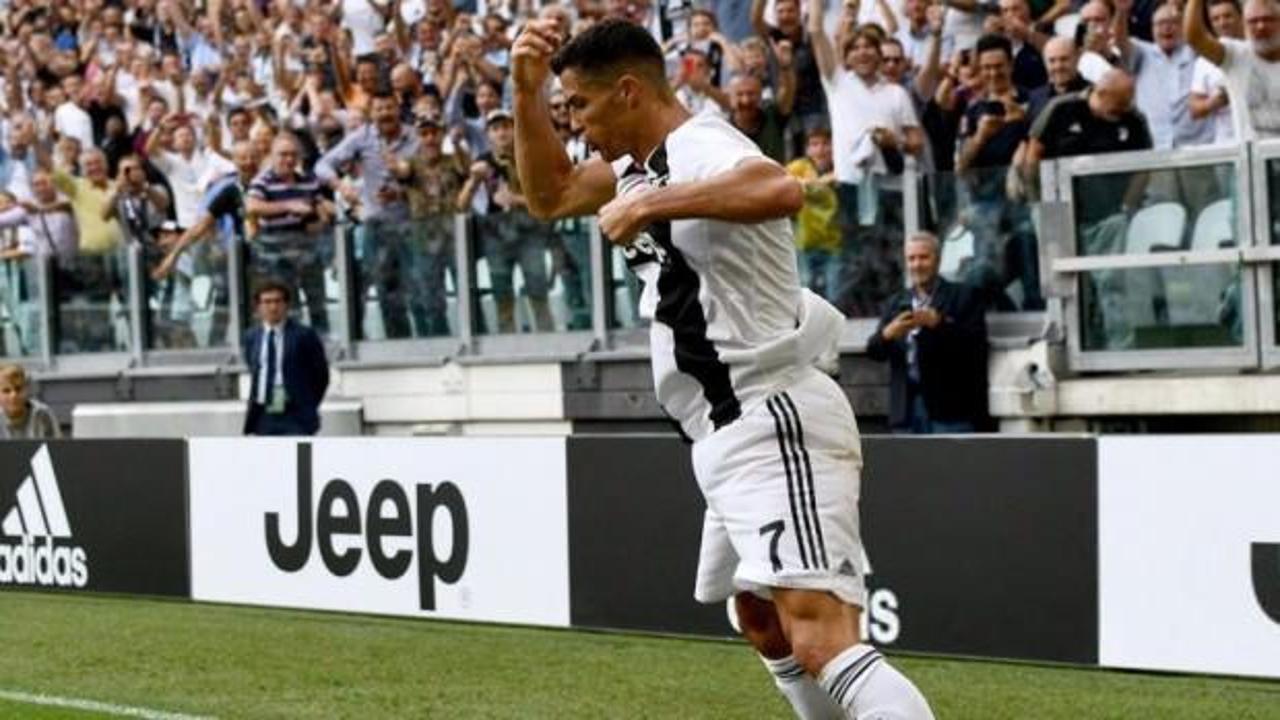 Şampiyon Juventus 1 puanı Ronaldo'yla aldı