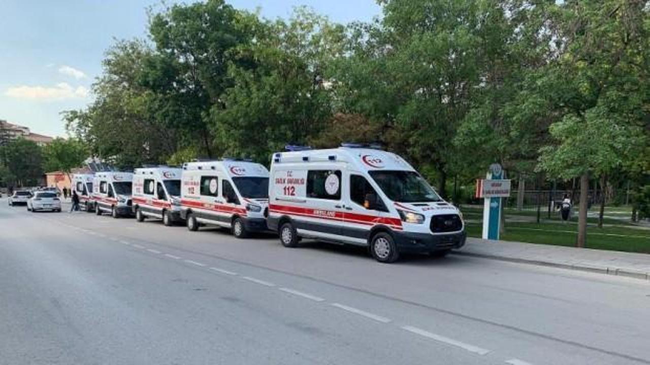 Aksaray'a 9 ambulans daha!
