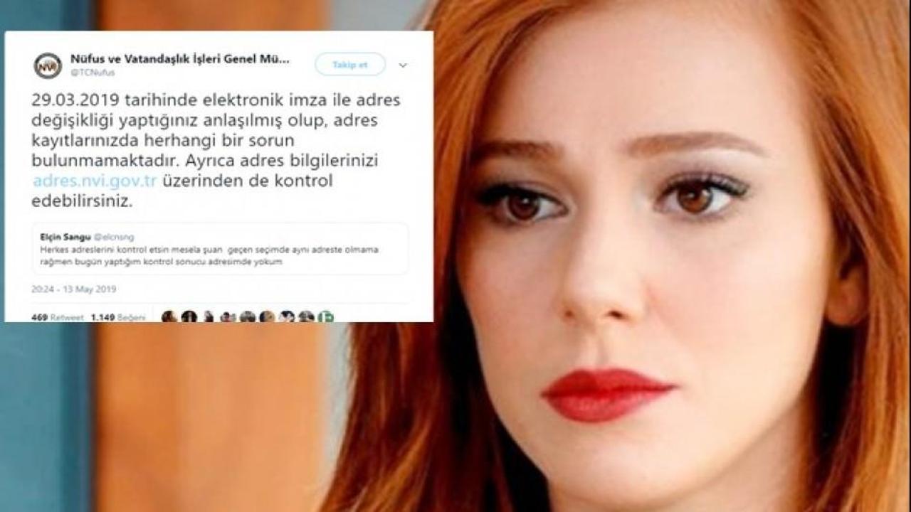 Elçin Sangu'nun 'adres sahtekarlığını' Nüfus Müdürlüğü ortaya çıkardı!