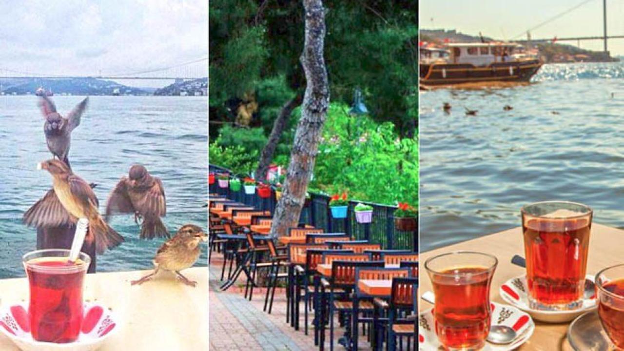 İstanbul Anadolu Yakası'ndaki aile çay bahçeleri