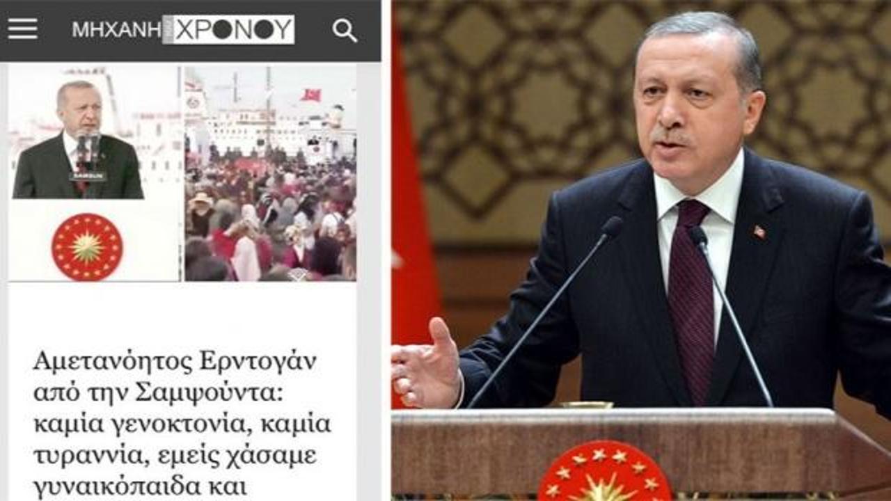 Yunanlardan Erdoğan'a küstah sözler!