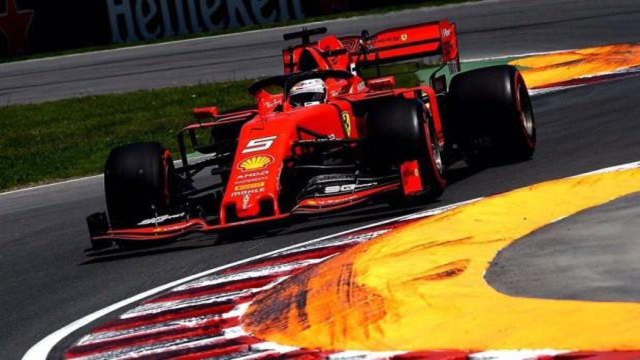 Kanada'da pole pozisyonu Vettel'in