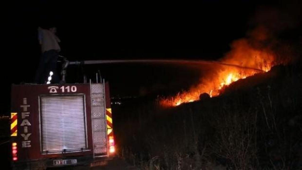 Şanlıurfa'da katı atık depolama alanında yangın