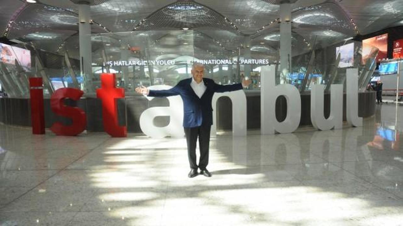 Binali Yıldırım'a İstanbul Havalimanı'nda yoğun ilgi!