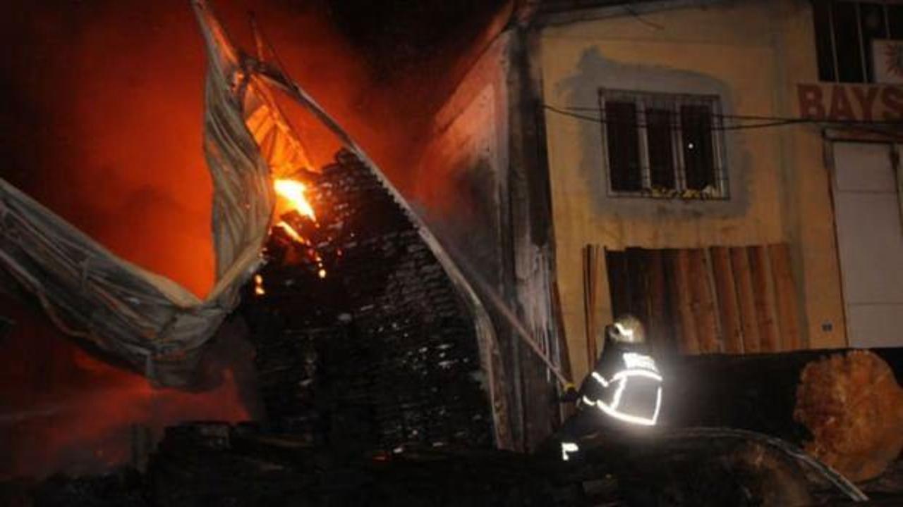 Gaziantep'te fabrika yangını!